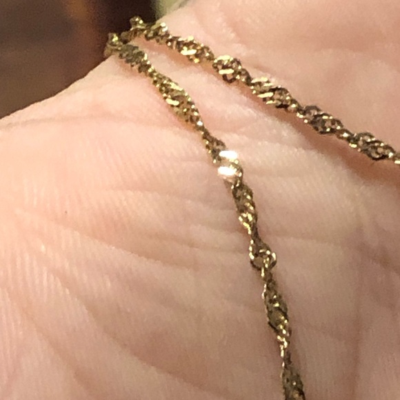 Gold necklace 10 karat - Picture 1 of 5